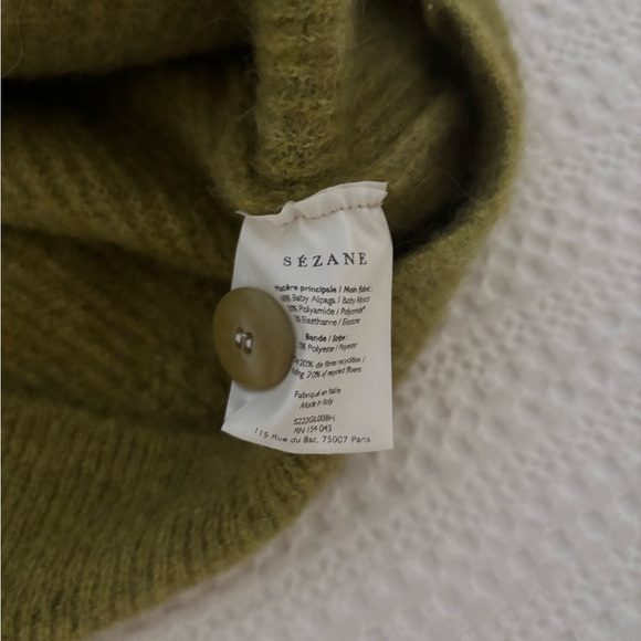 Sezane Othello Cardigan, green, size XS - Picture 5 of 6